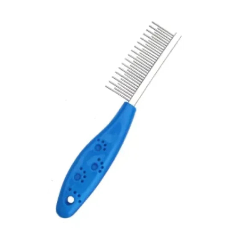 Peigne pour chien de couleur bleu parfait pour brosser son chien. Image produit Boutiquechien