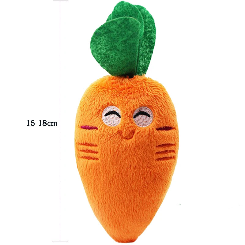 carotte pour chiot de couleur orange et vert de 18cm. Image produit Boutiquechien
