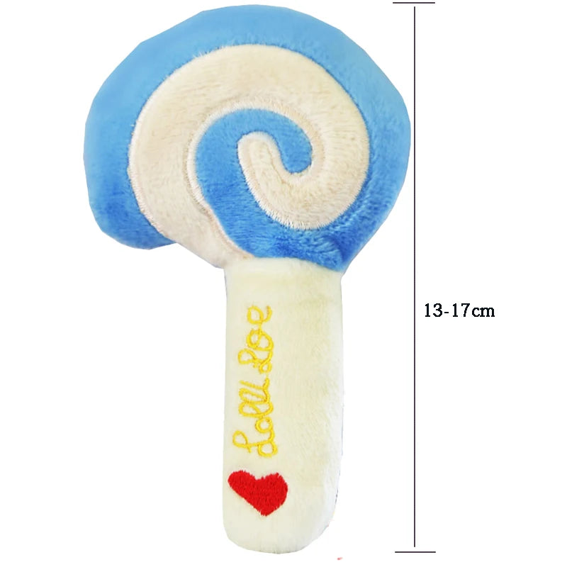 sucette pour chiot de couleur bleu et blanc de taille 17 cm de boutiquechien