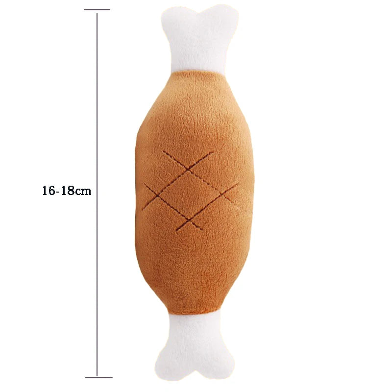 viande pour chiot en peluche avec une dimension de 18cm de boutiquechien