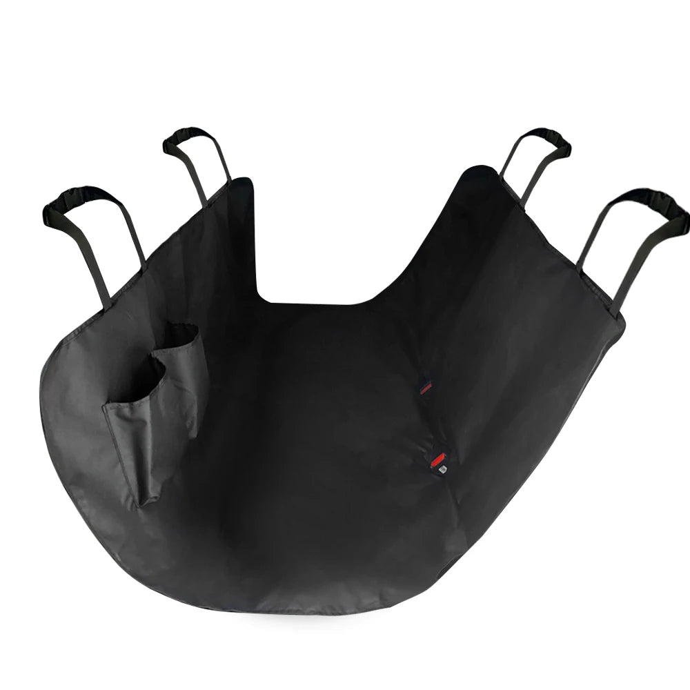 Protection de siège pour chien de couleur noir style hamac pour les sièges arrière de voiture. Image produit Boutiquechien