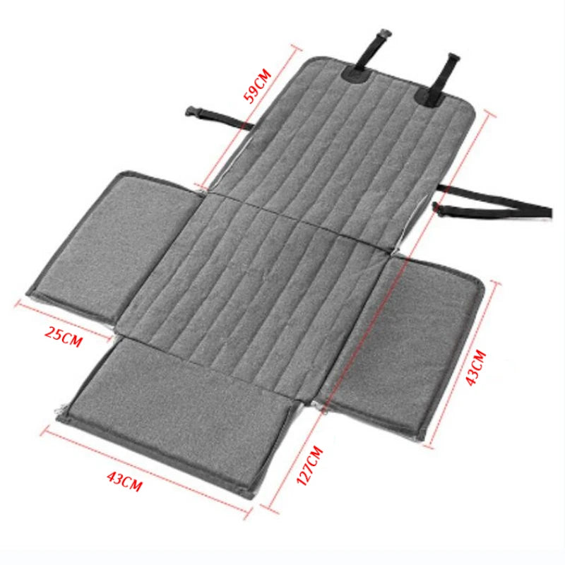 protection de siège de voiture pour chien de couleur gris. Image produit Boutiquechien