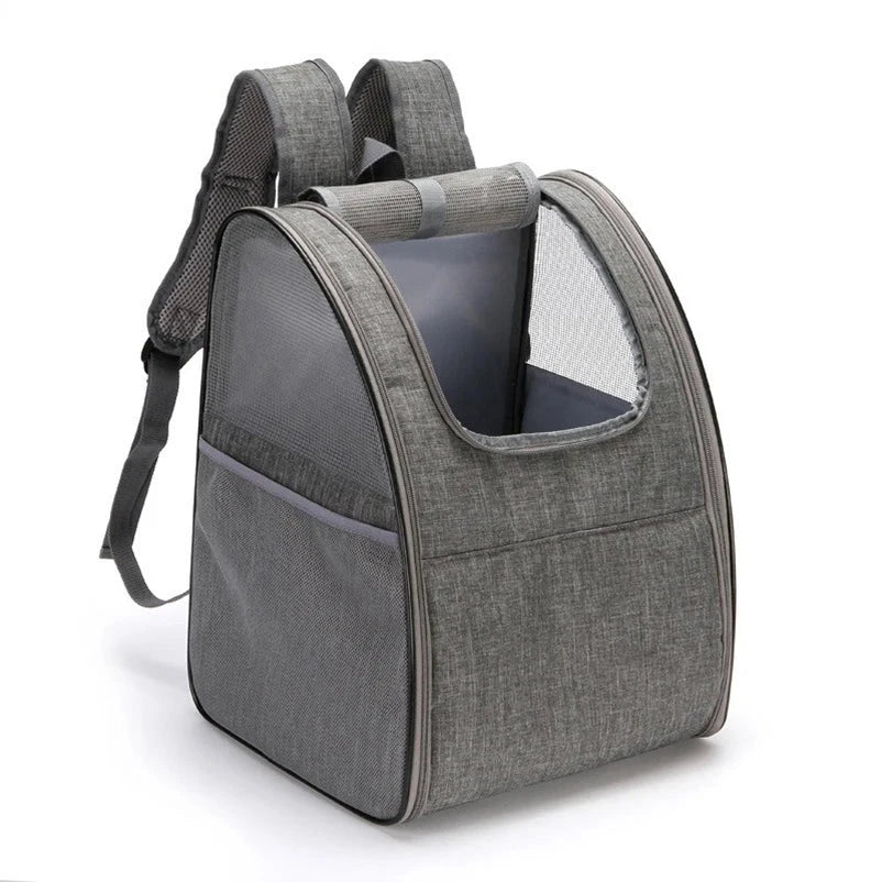 sac à dos pour chien de couleur gris pour porter son chien. Image produit Boutiquechien