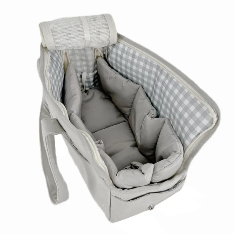 sac de transport pour petit chien de couleur gris doux et moelleux pour chien de boutiquechien