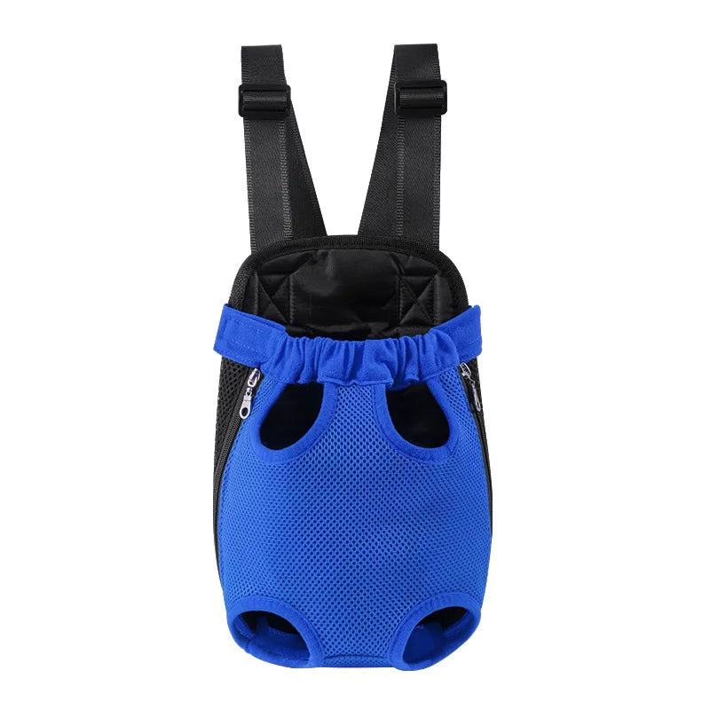 Sac pour chien en nylon noir et bleu avec trou pour les 4 pattes du chien. image produit Boutiquechien