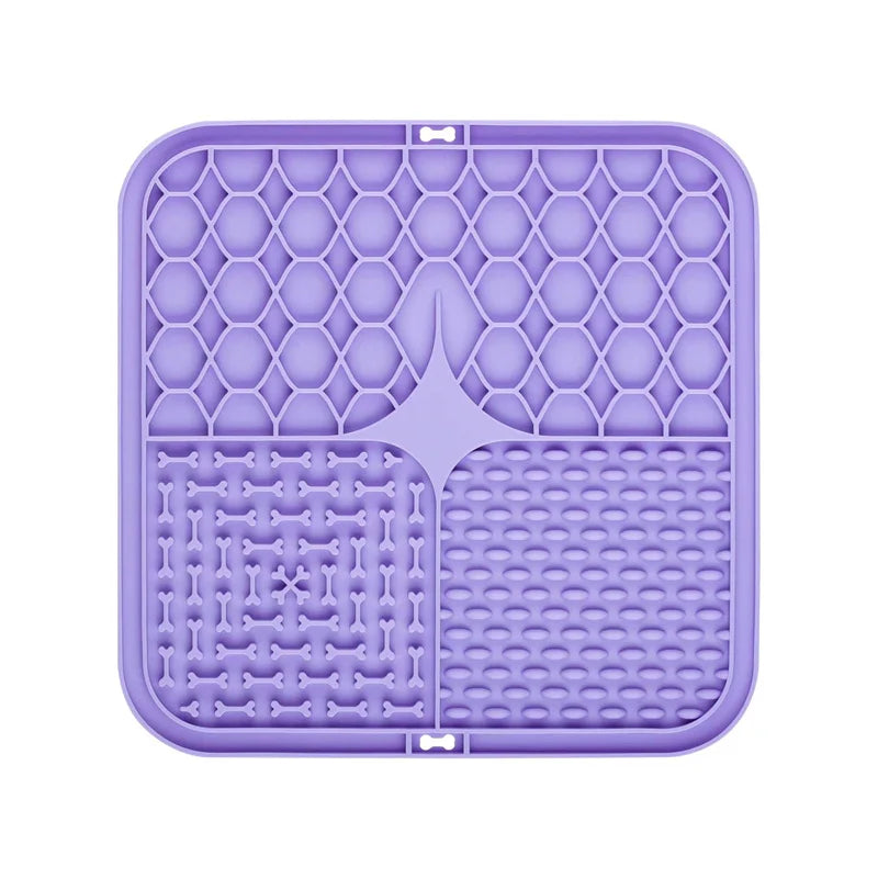 tapis pour chien anti glouton de couleur violet résistant et durable. Image produit Boutiquechien
