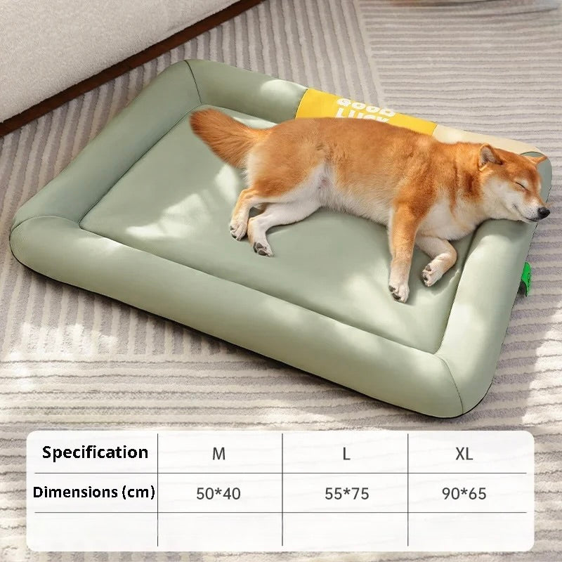 Tapis chien vert rafraîchissant et moelleux de plusieurs tailles de M à XL de boutiquechien