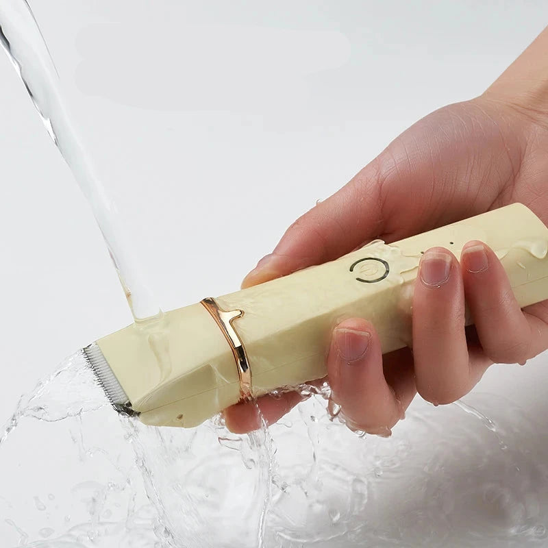 tondeuse pour chien de couleur jaune lavable à l'eau. Image produit Boutiquechien