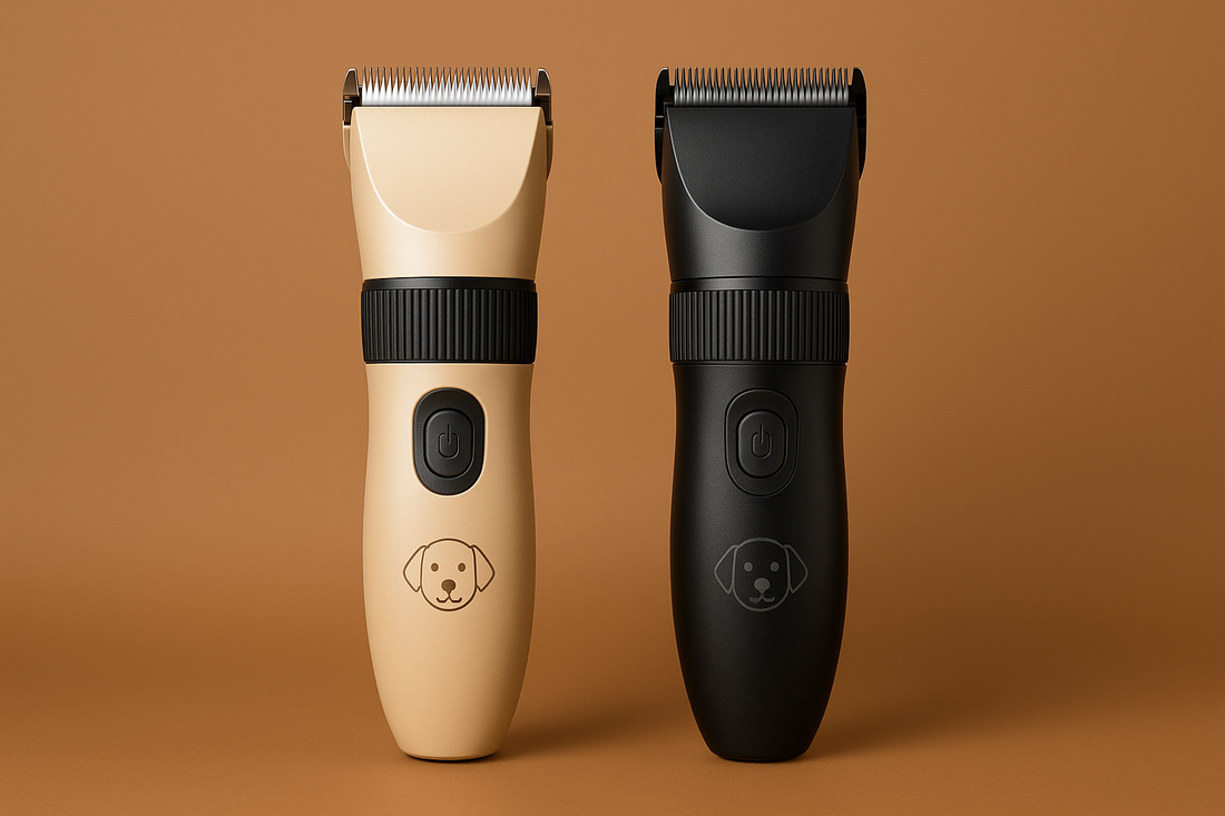 tondeuse pour chien noir et blanc