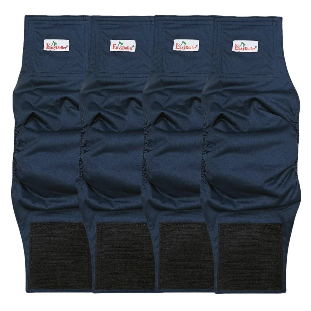 Lot 4 de couche pour chien de couleur bleu foncé. Image produit Boutiquechien