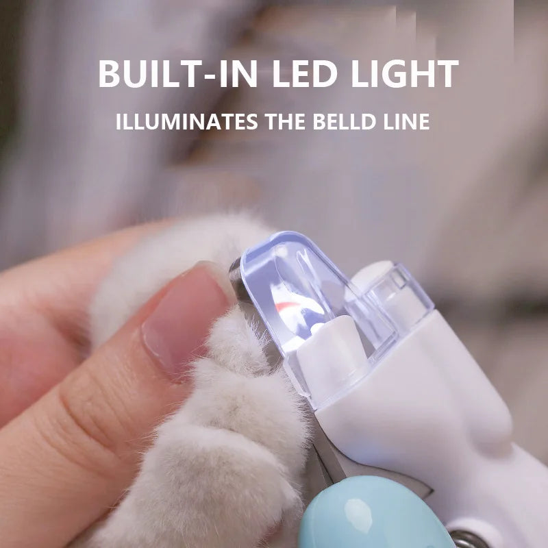 Appareil pour couper les ongles des chiens led de coupe Image