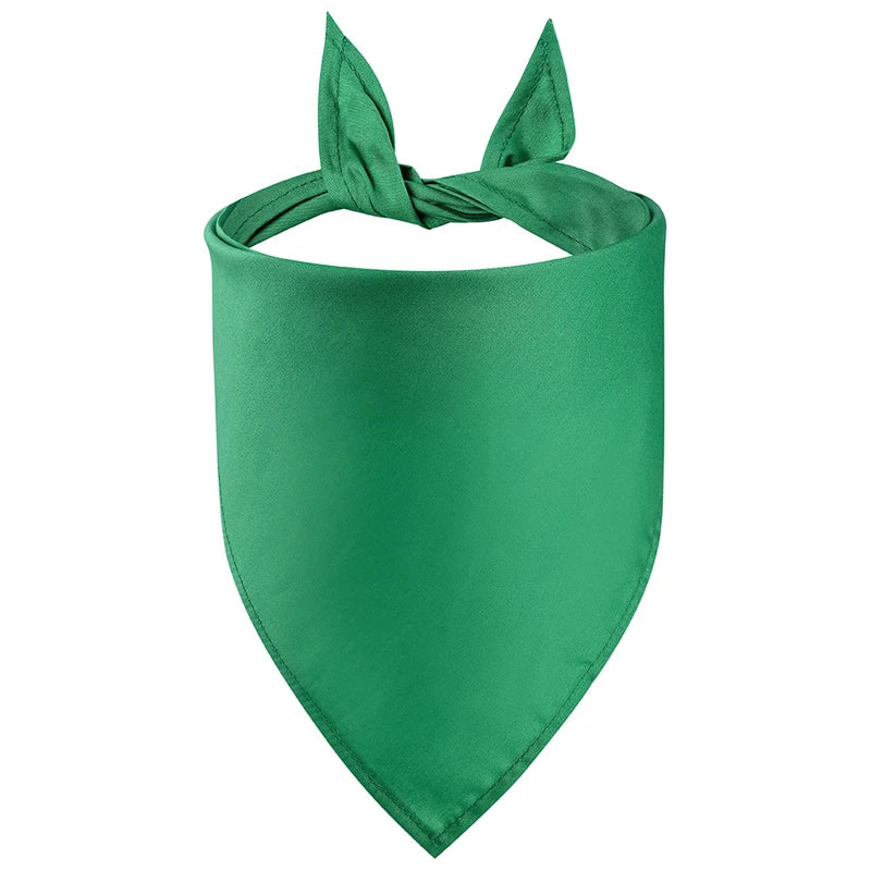 Bandana pour chien de couleur vert foncé de couleur unie. Image produit Boutiquechien