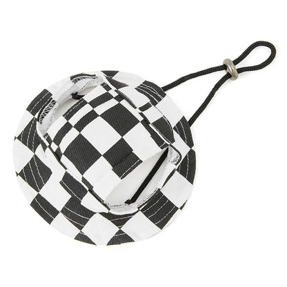 Bob pour chien de couleur noir et blanc à carreaux. Image produit Boutiquechien
