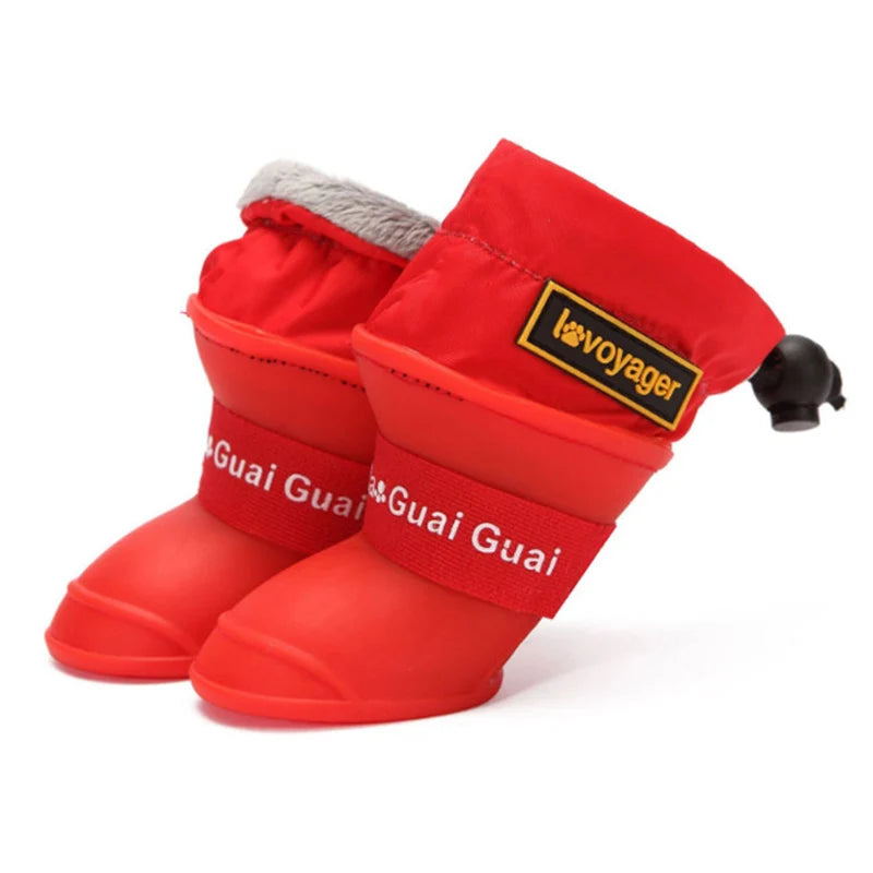 Bottes pour chiens de couleurs rouge pour les petits chiens. Image produit Boutiquechien