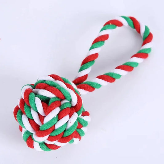 Boule de noël pour chien en corde résistant de Boutiquechien