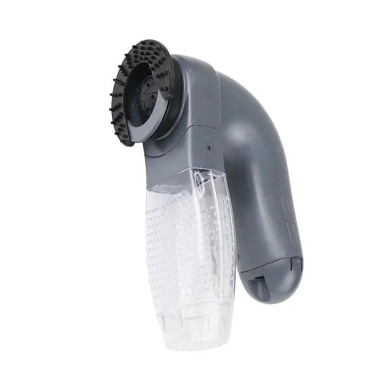 Brosse aspirante pour chien grise