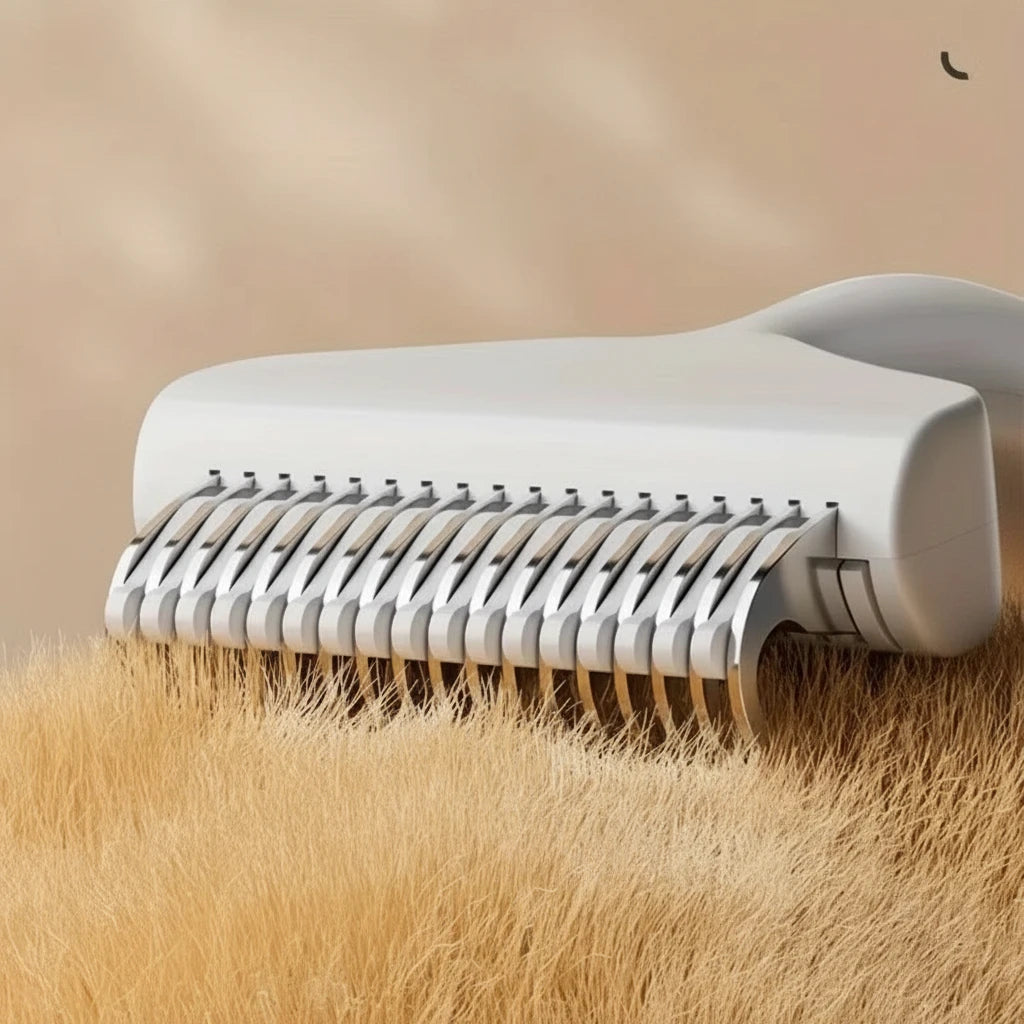 brosse pour chien poil long professionnel qui brosse les poils d'un chien Image
