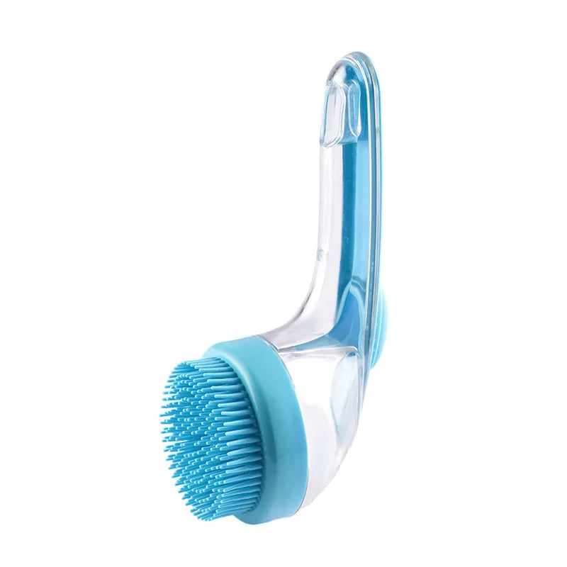 Brosse massage chien de couleur bleu pour les chiens 