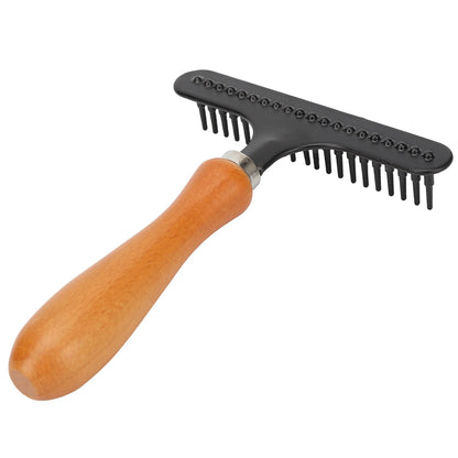 Brosse rateau chien vue de haut