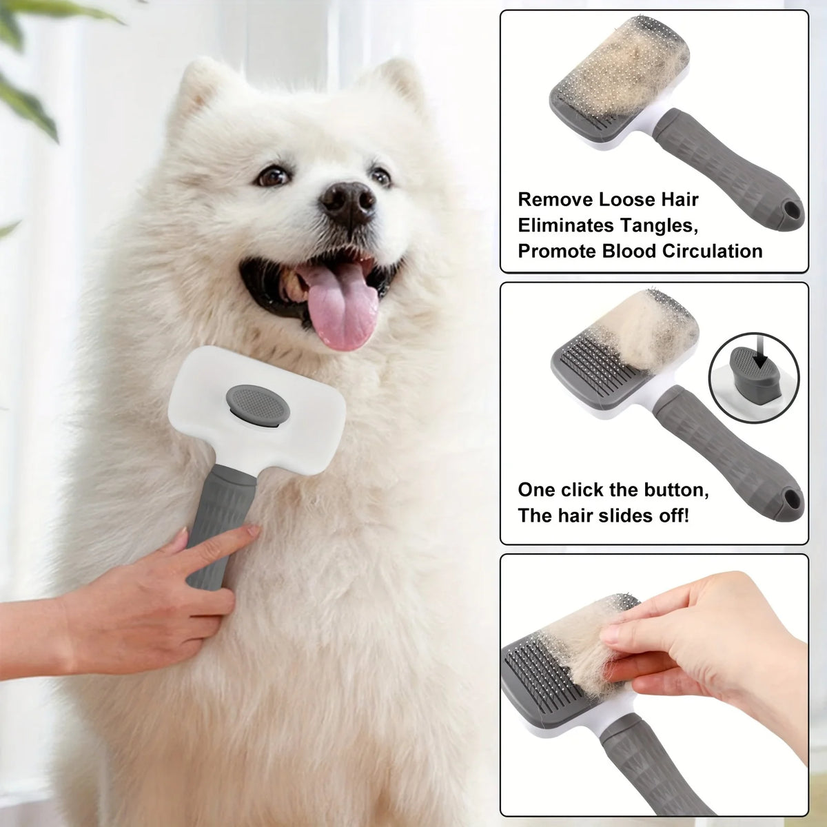 Brosse slicker chien fonctionnement du produit Image