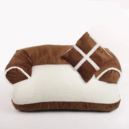 canapé chien design de couleur brun et noir. Image produit Boutiquechien