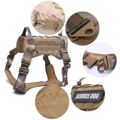 Harnais pour tactique, résistant et durable pour les grands chiens. Image produit Boutiquechien