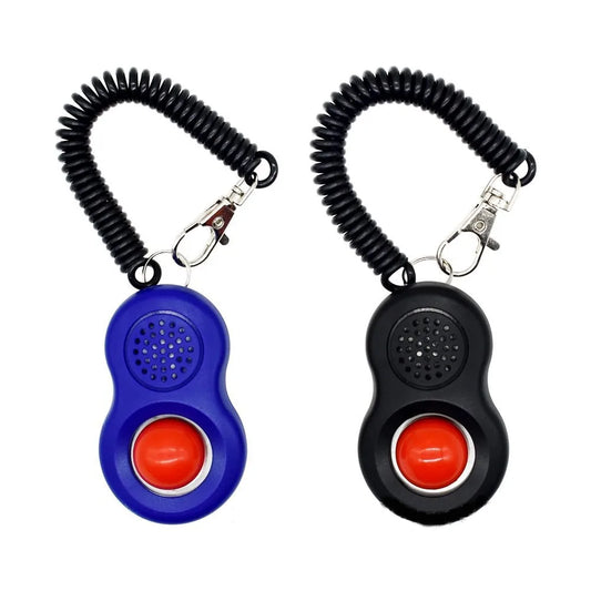 Clicker pour chien de couleur bleu et noir pour les chiens. Image produit Boutiquechien