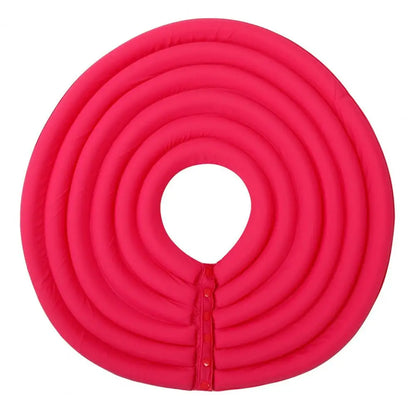 Collerette pour chien de couleur rouge en forme de rond. Image produit Boutiquechien