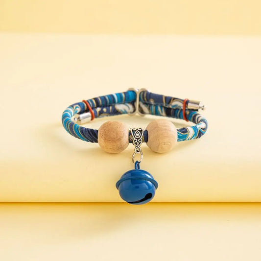 Collier anti puce petit chien bleu