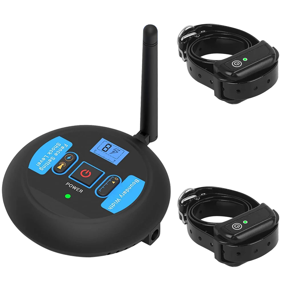 Collier anti-fugue pour chien de couleurs noirs avec une embase noir. Image produit Boutiquechien