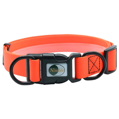Collier chien biothane orange