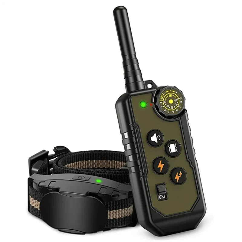 collier électrique pour chien de couleur khaki pour chien. Image produit Boutiquechien