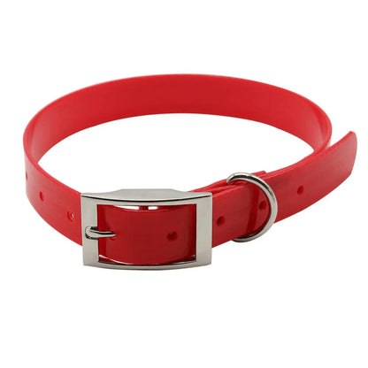 Collier chien de chasse rouge fonce
