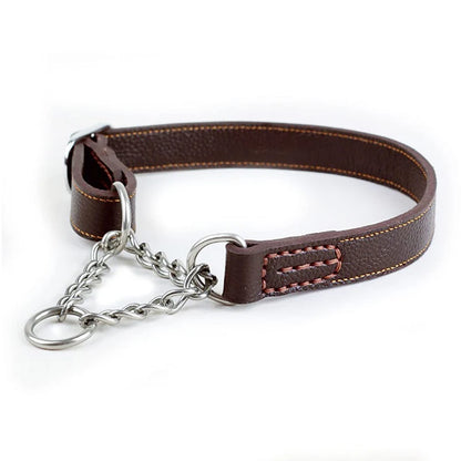 collier dressage pour chien de couleur brun anti traction de Boutiquechien