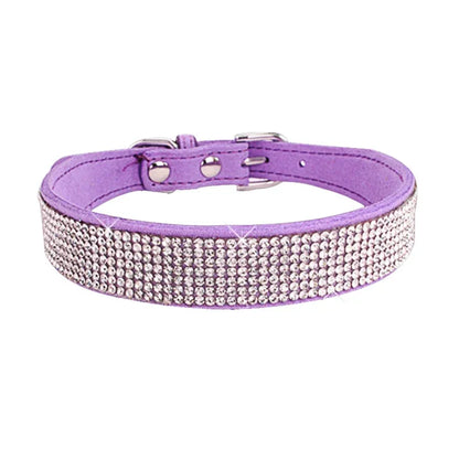 Collier chien à paillette rose . Image produit Boutiquechien