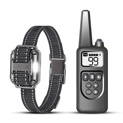 Collier chien de couleur noir avec telecommande noir pour faciliter l'éducation de votre chien. Image produit Boutiquechien