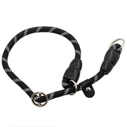 Collier chien étrangleur en nylon noir de Boutiquechien