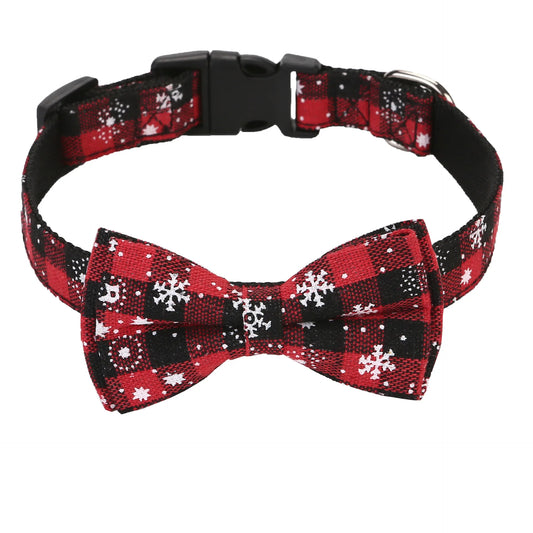 Collier chien noeud papillon rouge