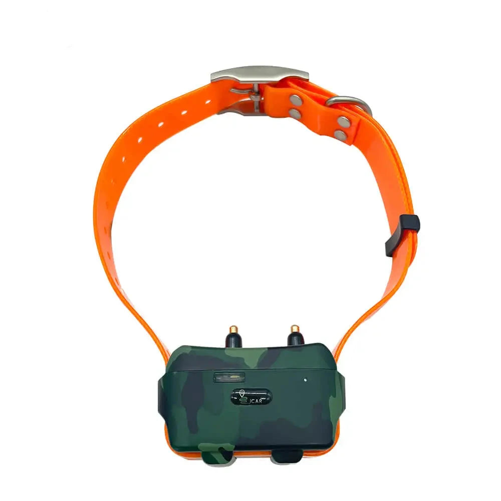 Collier gps sans abonnement pour chien. Collier chien avec collier orange et  boitier militaire. Image produit Boutiquechien