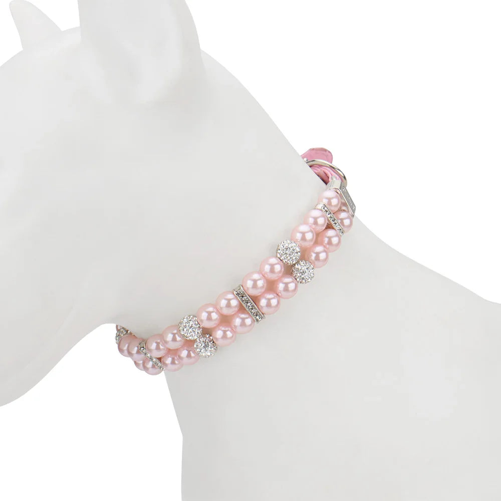 Collier chien perle sur un mannequin chien Image