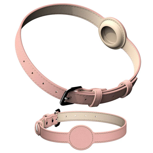 collier chien pour AirTag de couleur rose. Image produit de Boutiquechien