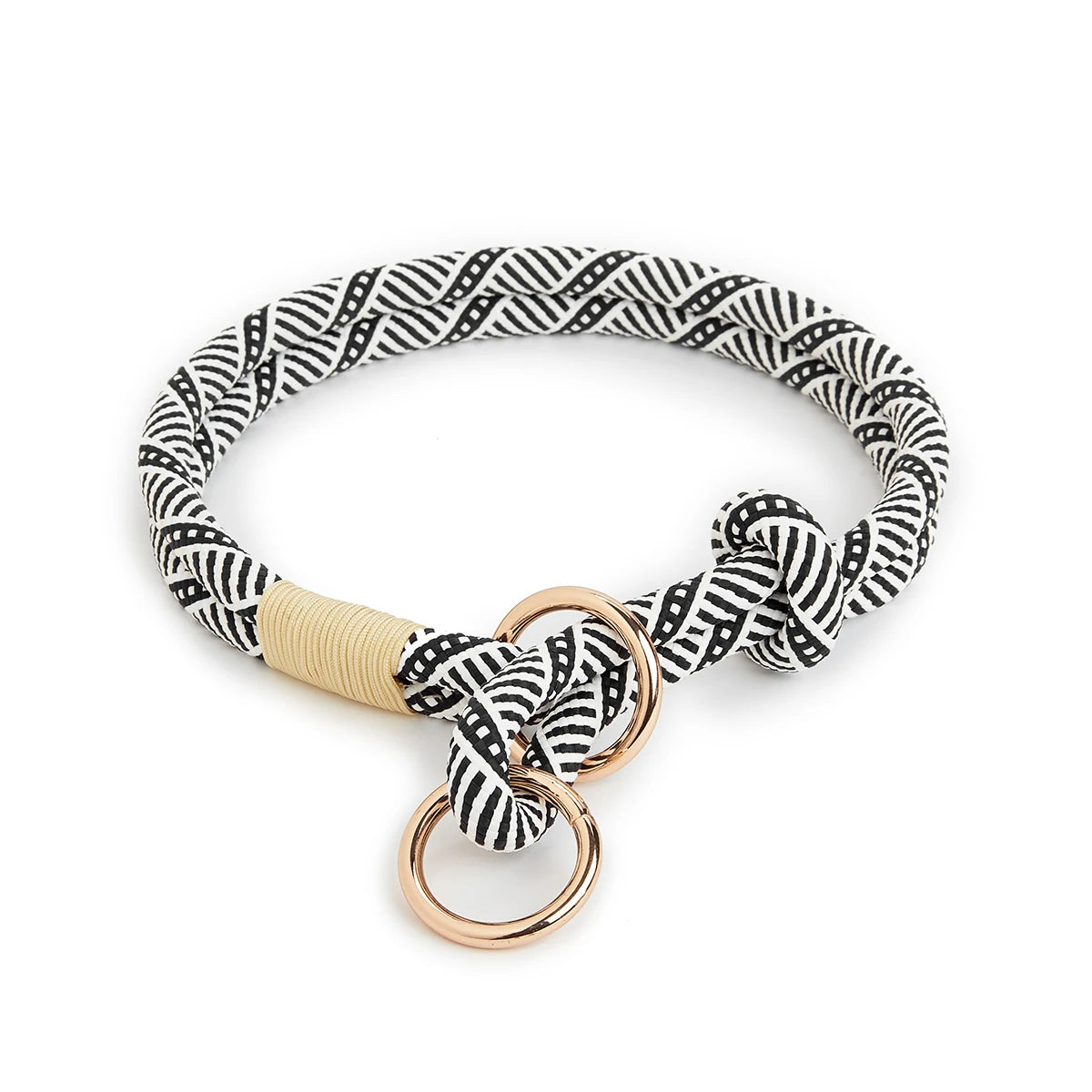 Collier chiot bouldog français de couleur blanc et noir 