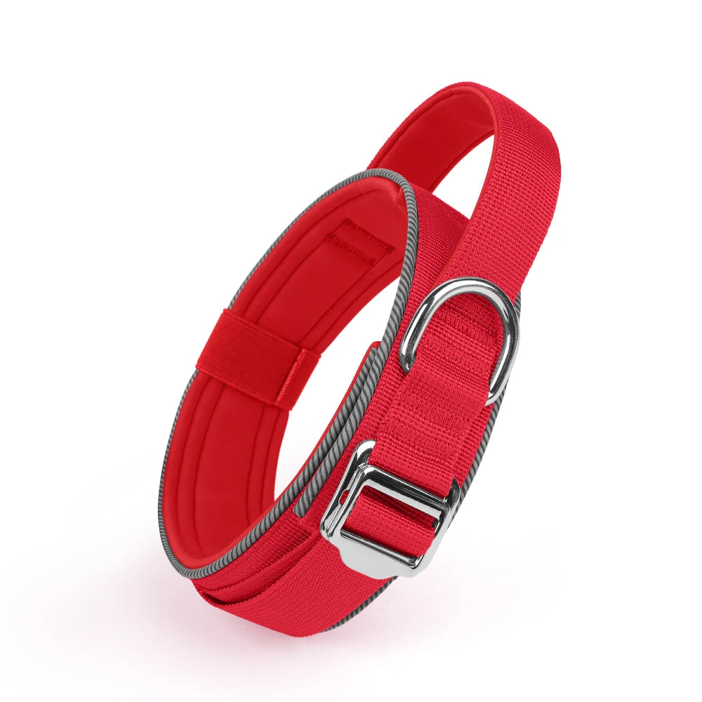Collier de dressage chiot de couleur rouge