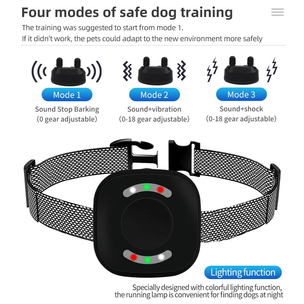 Collier de dressage pour chien 800m modes de fonctionnement  Image