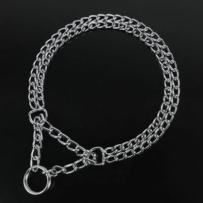 Collier étrangleur en métal pour chien parfait pour les chiens qui doivent se faire dresser. Image produit Boutiquechien