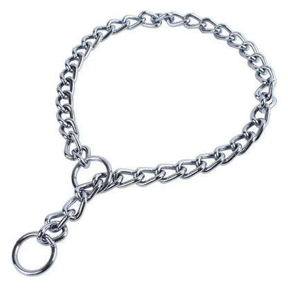 collier étrangleur pour chien de couleur gris. Image produit boutiquechien