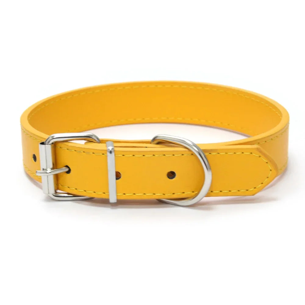 collier pour chiot jaune, parfait pour les petits chiens. Image produit Boutiquechien