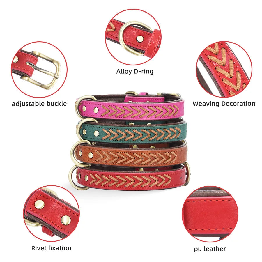 Collier tressé chien caractéristique total du produit  Image