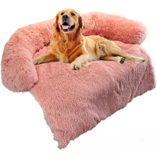 Coussin de canapé pour chien rose 
