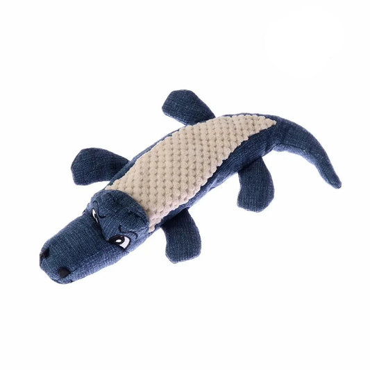 Crocodile de couleur bleu résistant et durable pour chien de boutiquechien